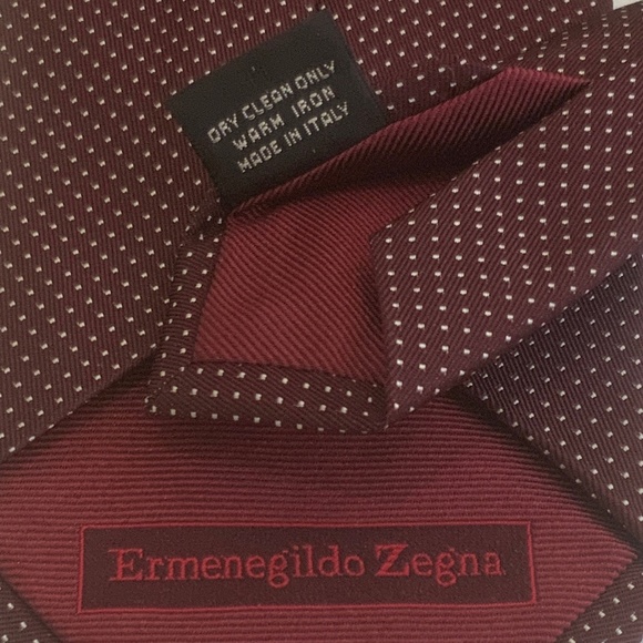 RARE! ZEGNA Silk Jacquard Tie with All-Over Pattern - Picture 5 of 5